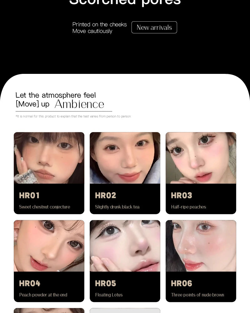 Monochrome Powder Blusher Cream Brightening Whitening Purple Lip and Cheek Dual-use Matte Natural Rouge Blush Tint Palette