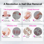 BORN PRETTY 80ml Press-On Nail Debonder 5S Quick Remover False Nail Tips Debonder Removing Glue Faster Dissolve Liquid Manicure