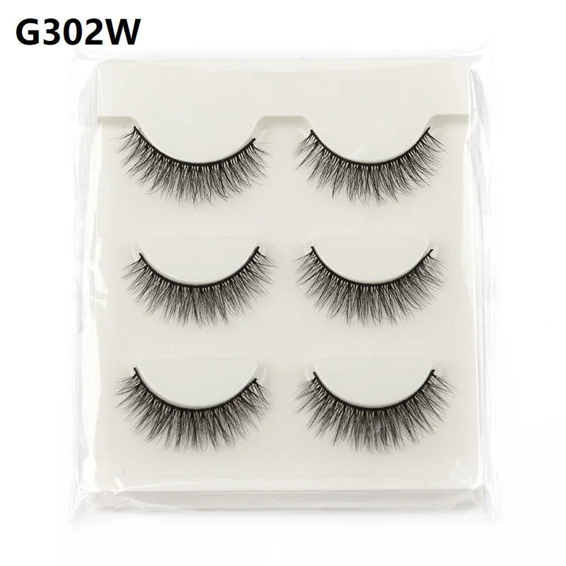 False Eyelashes 3/10 Pairs Natural Long Mink Lashes Strip Dramatic Fake Lashes Full Eye yelash Extension Makeup Faux Cils Tool