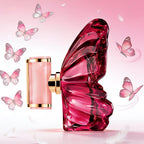 LA Bom. b.A 2.7oz female perfume, fresh flower and fruit fragrance, dragon fruit integration, unique butterfly design