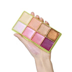 8 Colors Cream Highlighter Palette for Highlight Face Brighten Highlighter Blush Shimmer Waterproof Makeup Tool Cosmetics