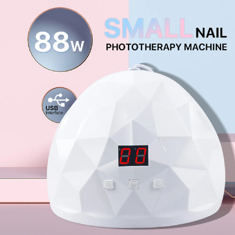 LULAA 88W Nail Dryer Lamp UV Light For Nails Eyes Protection UV Lamp for Gel Nails Gel Nail Polish Curing Dryer Home Salon Tool