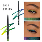 Chameleon Eyeliner Gel Pen Waterproof Shiny Chrome Eye Shadow Liner Pencil Glitter Pearl Green Gold Lying Silkworm Eyes Makeup
