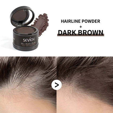 Sevich Hair Line Powder 4g Black Root Cover Up Natural Instant Waterproof Hairline Shadow Powder Hair Concealer Coverage 13color