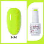 Clou Beaute 15ml Red Black White Green Neon Gel Nail Polish Base Top Coat Velvet Top 400 Colors Semi Permanent Gel Nail Varnish