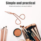 2Pcs Stainless Steel Eyebrow Tweezers Scissor Handle Slant Tip for Eyebrow Shaping Eyelash Curling Precision Grooming Beauty