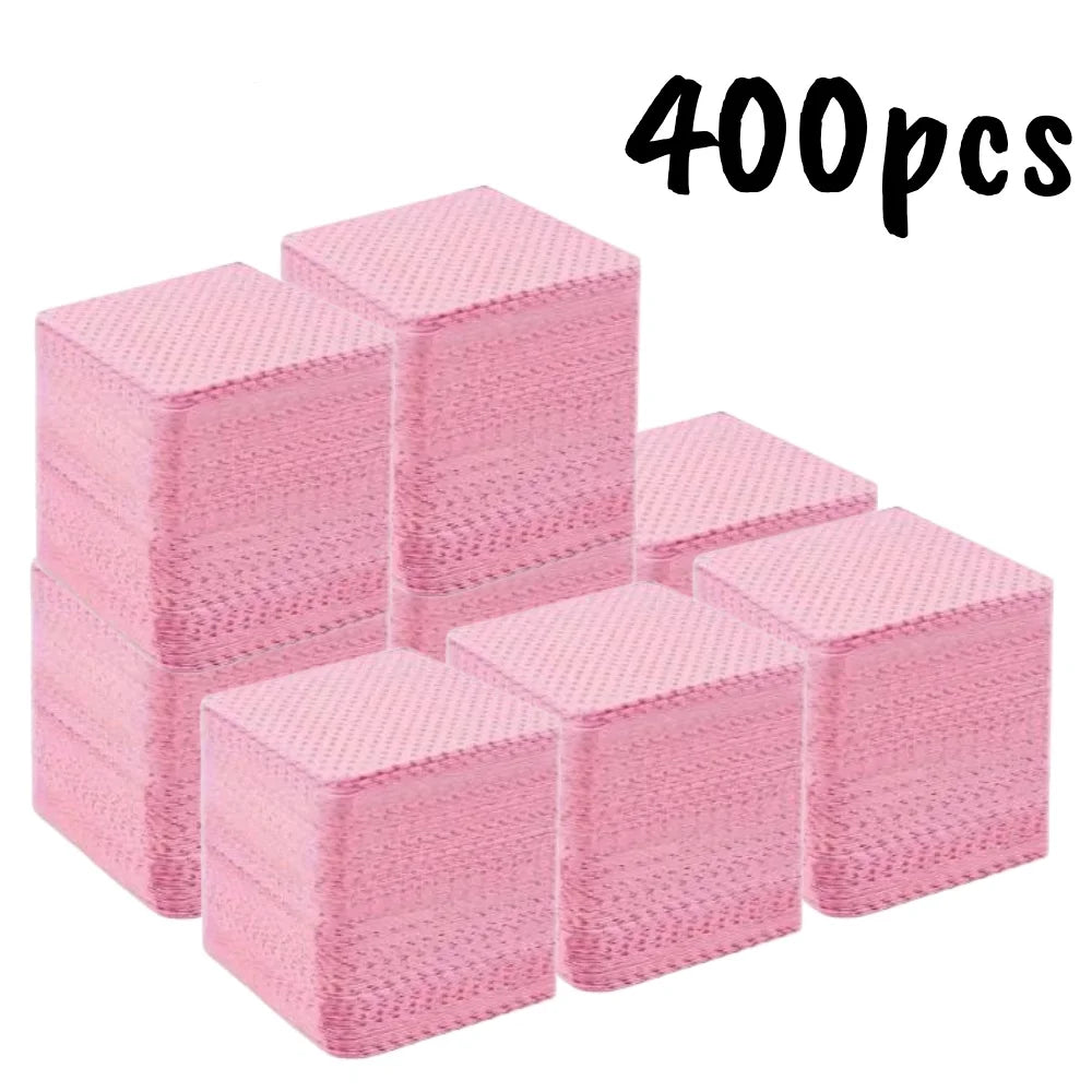 20-600pcs Lint-Free Nail Wipes Gel Cleansing Tissues Aluminum-Free Nail Polish Remover Pads for Nail Beauty Cleaning Care Tool