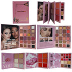 Book-Style 78-Color Makeup Palette - Shimmer & Matte Eye Shadows, Highlighter & Contour, All-in-One Professional Kit