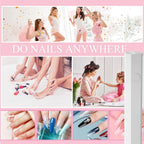 YIKOOLIN Handheld Nail Lamp UV LED Nail Light for Curing All Gel Polish USB Rechargeable Quick Dry Manicure Machine Nail Art