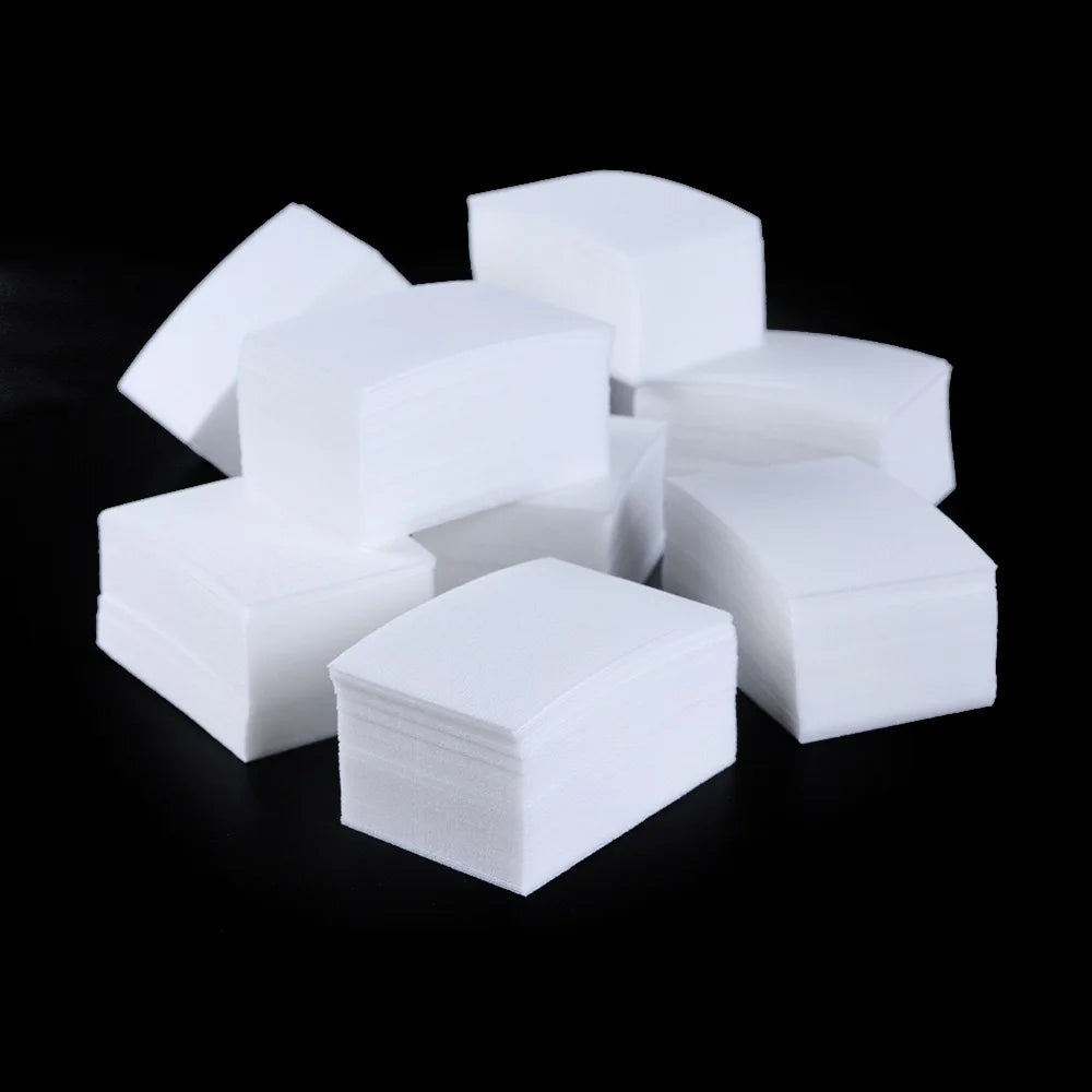 450pcs Lint-Free Nail Polish Remover Wipes Cotton Wipes Manicure Cleaner UV Gel Nail Polish Removal Pads Papers Cleansing Tools