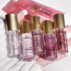 Sweet sparkling lip glaze mirror lip shine light lip gloss transparent lip gloss water gloss pure desire