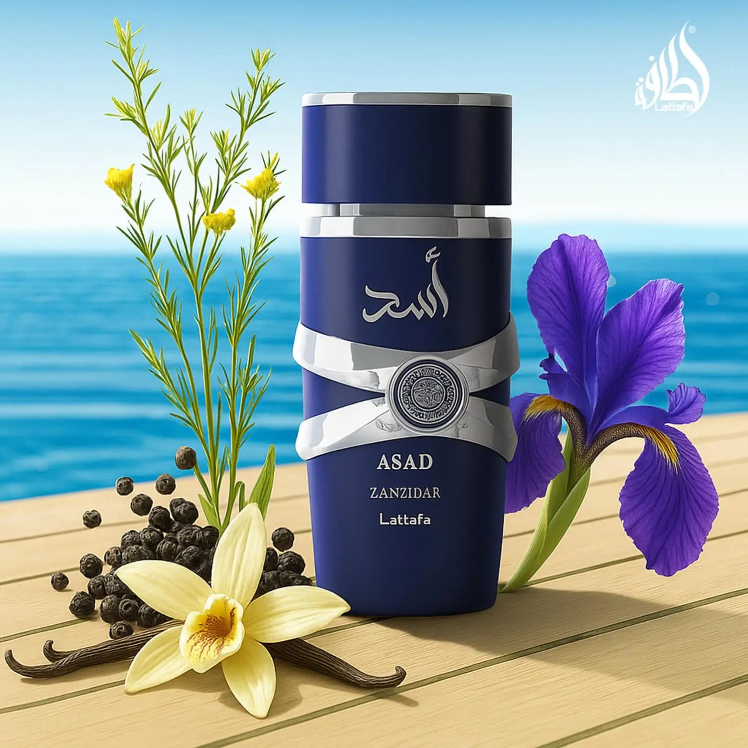 Lattafa Asad Zanzibar – Fresh, Spicy, Vanilla, Coconut – eau de toilette Long lasting men's fragrance, 3.4 oz/100 ml