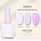 1pc 15ml Milky Jelly Nude Gel Nail Polish Transparent Colors Sheer White Pink Gel Nail Kit For Salon 68 Color