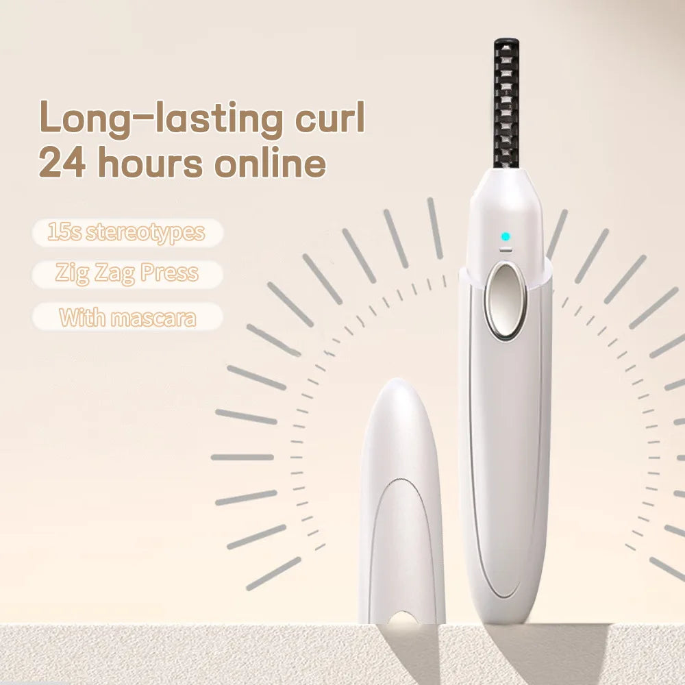 Portable Electric Heated Eyelash Curler Pen for Effortless Curls And Separation Travel & Everyday Makeup Essential