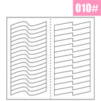 1PCS White French Manicure Strip Nails Sticker Stencil Guide French Nail Art Decals Form Fringe DIY Line Tips Decoration Tools