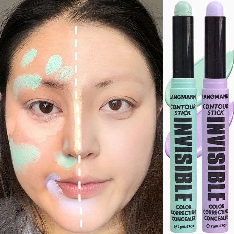 6 Colors Modify Skin Tone Concealer Contour Stick Full Cover Spot Blemish Acne Marks Concealer Waterproof Lasting Face Cosmetics