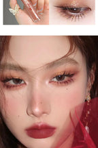 6 Colors Glitter Liquid Eyeshadow Waterproof Pearlescent Shiny Eye Shadow Highlighter Sequins Lying Silkworm Makeup Beauty Tool