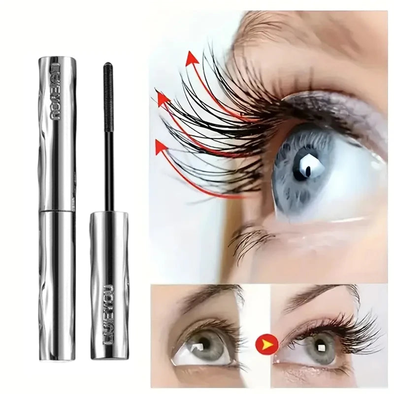 Steel Tube Mascara - Volumizing & Lengthening 3D Curling Eyelash Iron Mascara,Smudge-Proof Lasting Lashes Primer Makeup Beginner