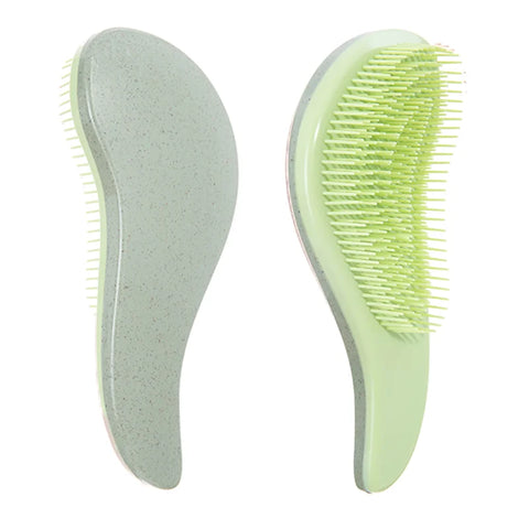 1pcs Magic Detangling Hairbrush Soft Wheat Straw Scalp Massage Comb Anti-static Gentle Grooming Brush Salon Hair Styling Brush