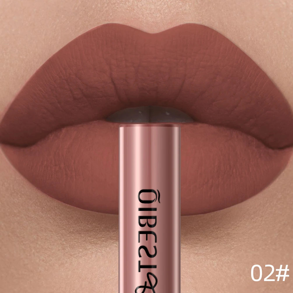 Matte Liquid Lipstick Waterproof Velvet Nude Sexy Red Lip Gloss Long Lasting Nonstick Lip Stain Makeup 24 Colors Hot Lipgloss