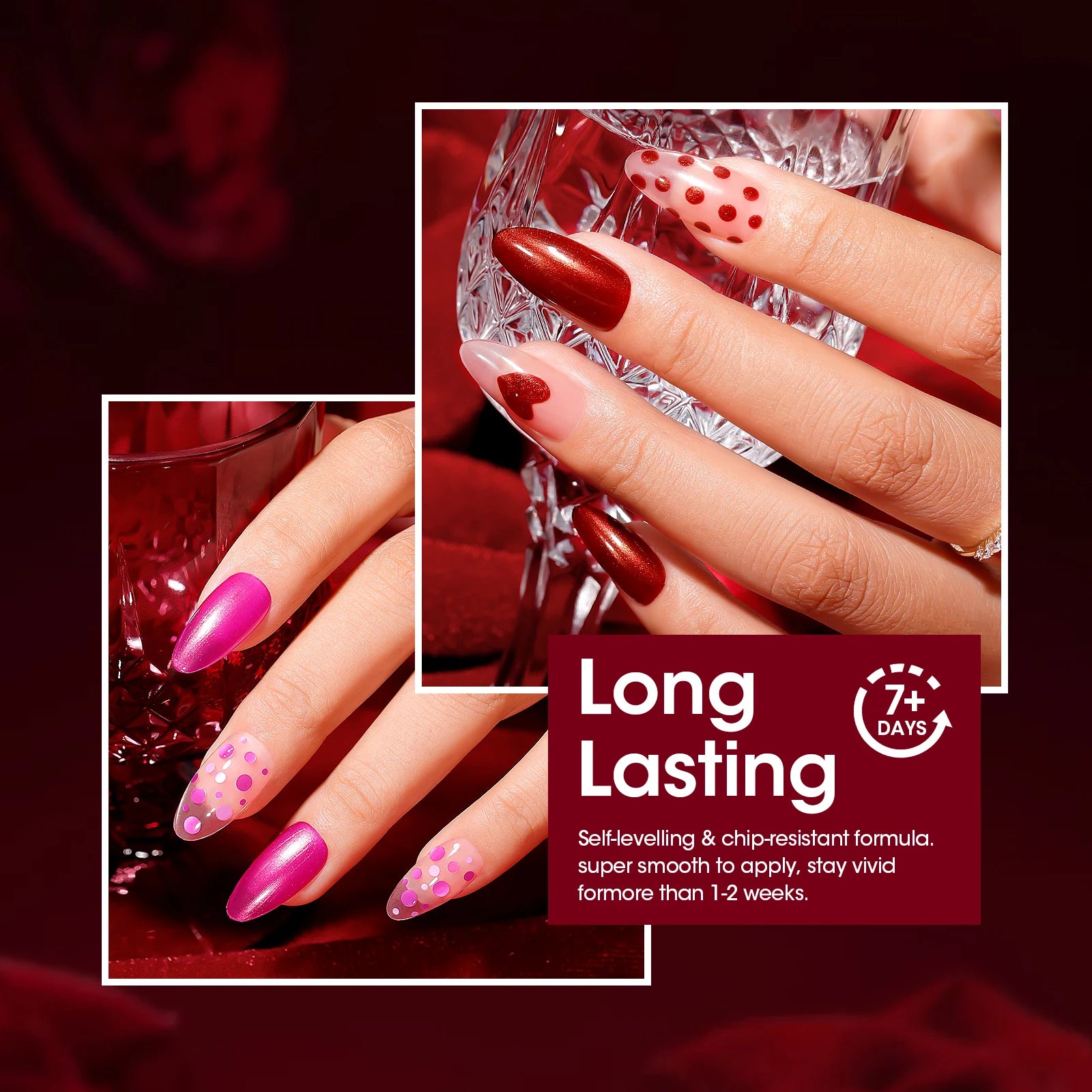 GELLEN Dark Red Jelly Transparent Gel Nail Polish Pink Skin 6pcs Set Quick Air Dry Autumn Winter Nails Polishes 10ml 2026 New