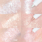 Diamond White Eyelid Highlighter Pen for Brightening Eye Glitter Golden Eyeliner Eyeshadow Stick for Stunning Makeup Results
