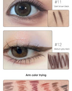12 Colors Eyeliner Pencil Waterproof Long-lasting Orange Black Brown Easy Wearing Eyeshadow Contour Stick Lying silkworm Makeup