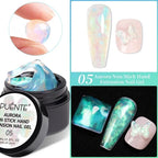 PUENTE 5ml Metallic Painting Liner Gel Polish Bright Mirror Effect Semi-Permanent UV Nail Varnish For Stunning French Nail Art