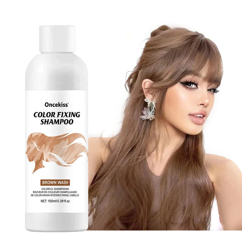 Semi-permanent Hair Color Dye Shampoo,Unisex Color Protecting And Fixing Shampoo Instant Hair Color Long-lasting Shine Hair Care