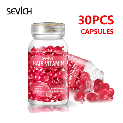 Hair Vitamin Capsule Hair Repair Damaged Hair Care Capsules Essence Protein Smooth Hair Care Repair Anti Loss Essential Oil