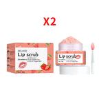 Strawberry Lip Scrub Gentle Repair Chapped Lips Deep Moisturizing Nourishing Improve Dryness Honey Orange Lip Care Exfoliator