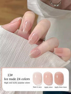 10ML 1-24PCS Milk White Jelly Gel Nail Polish Nail Art 2025 New Popular Nail Supplies UV LED Light Nails Autumn Nails