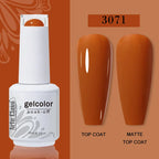 Arte Clavo Transparent Nude Pink Color Jelly Gel Nail Polish Semi Permanent 15ml Top Coat Soak Off UVLED Varnish Nail Art Design