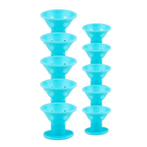 10pcs/lot Heatless Curling Rod Soft Sponge Hair Curler Roller Foam Bendy Twist Curls Tool DIY HairStyling Hairdressing Tools