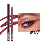 Matte Glitter Gel Eyeliner Pencil Smooth Waterproof Blue Brown Eyeliner Fast Dry Matte Concealer Pen Long Lasting Eyes Makeup