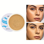 Loose Powder Honey Pearlescent Powder Makeup Setting Powder Matte Finish Oil Control Waterproof Full Coverage Powder Foundation