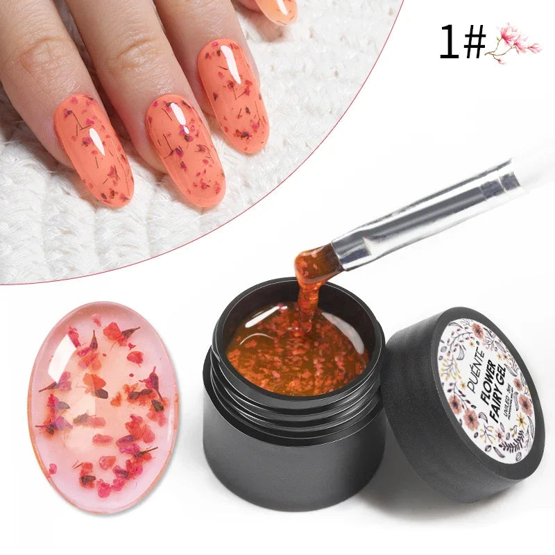 PUENTE 5ml Metallic Painting Liner Gel Polish Bright Mirror Effect Semi-Permanent UV Nail Varnish For Stunning French Nail Art