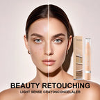 SANSUMMER LIGHT SENSE CRAYON CONCEALER Moisturizing eye concealer Covers wrinkles and dark circles Long-lasting waterproof