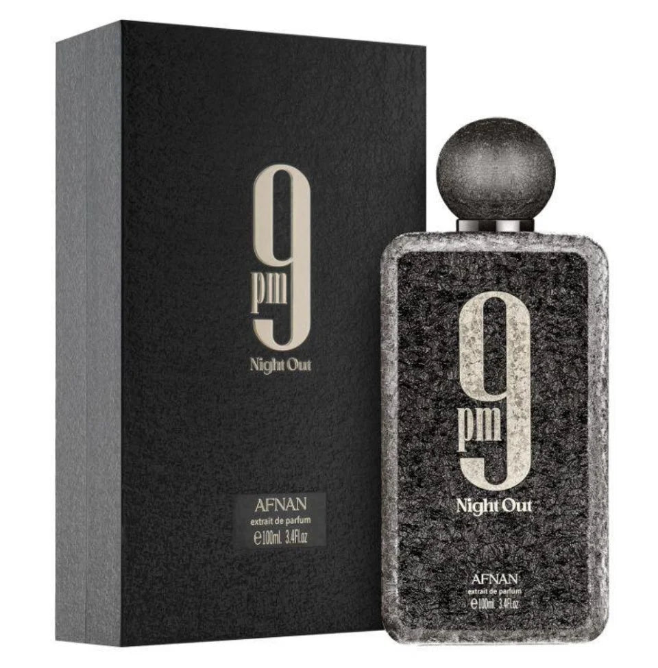Afnan 9PM Night Out Eau de Parfum for Men Women, 100ml, Luxury Evening Scent, Summer Party, Giftable, Long-Lasting Fragrance