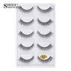 3/5 Pairs Hot Sale Natural Long 3D Mink Lashes Soft Short Faux Cils Handmade Fake Lashes Makeup Tool Eyelash Extension Maquiagem