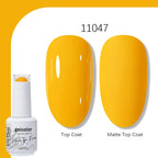Arte Clavo Solid Color Gel Nail Polish 15ml Soak Off UV LED Gel Semi-Permanent Glitter Polish For Manicure Nail Art Salon Gel