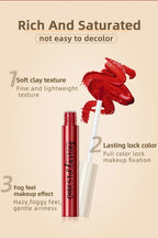 Matte Liquid Lipstick Waterproof Velvet Nude Sexy Red Lip Gloss Long Lasting Nonstick Lip Stain Makeup 24 Colors Hot Lipgloss