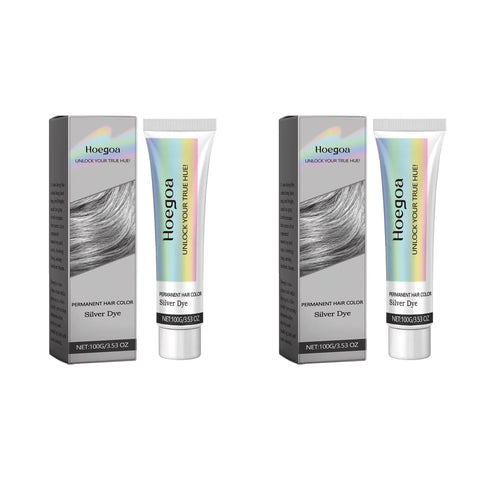 Gray Color Hair Dye Cream Smoky Gray Punk Style Light Color Silver Hair Permanent Professional Hair Colors Dye Wax For Women Men