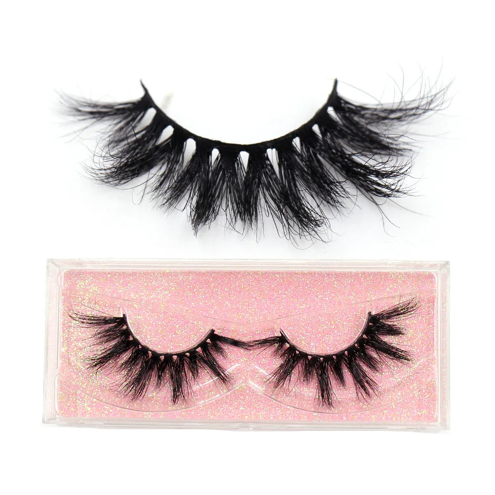 LEHUAMAO 3D Mink Lashes Makeup Eyelashes Natural Fluffy Long Fake Lashes Full Stripe Reusable False Eyelash Extension
