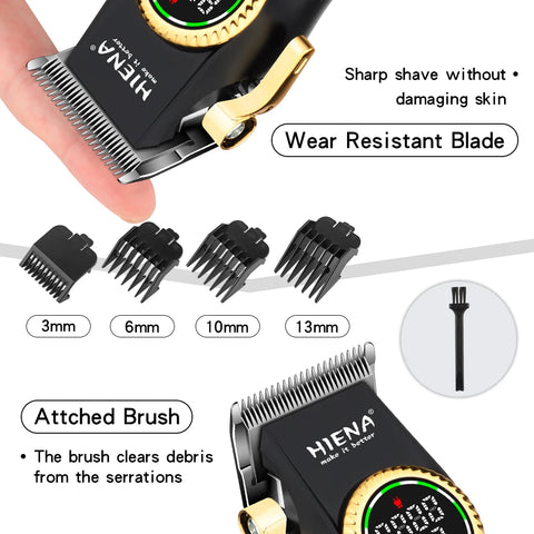 HIENA Hair Cutting Machine USB Rechargeable Hair Clippers for Men Set for Barber Men Trimmers Ideal for Home Electric Shaver