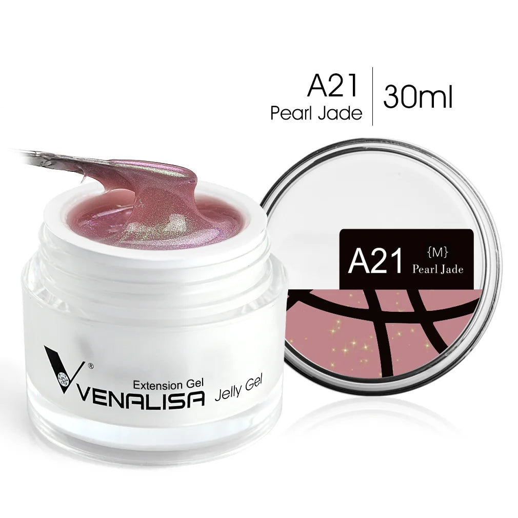 30ml Venalisa Builder Jelly Gel French Soak Off UV LED Poly Nail Gel Pearl Pink Funny Bunny Nail Extension Nail Manicure