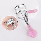 1 portable stainless steel eyelash curler with exquisite handle and long-lasting eyelash curling, suitable for beginners