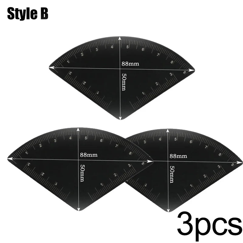 Stainless Steel Drawing Eyebrow Design Ruler for Tattoo Makeup Beginners Fast EyeBrow Drawing Auxiliary Tool Tattoo Accessories