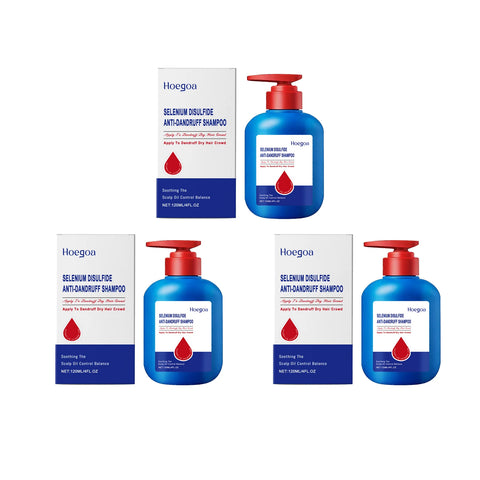 Selenium Sulfide Shampoo Deep Cleansing Remove Dandruff Reduce Scalp Itchy Balance Oil Strengthen Hair Roots Fluffy Hair Shampoo