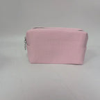 New Waffle Cosmetic Bag, Personalized Monogrammed Toiletry Bag, Embroidered Make Up Bag,Bridesmaid Makeup Bag, Wedding Gifts